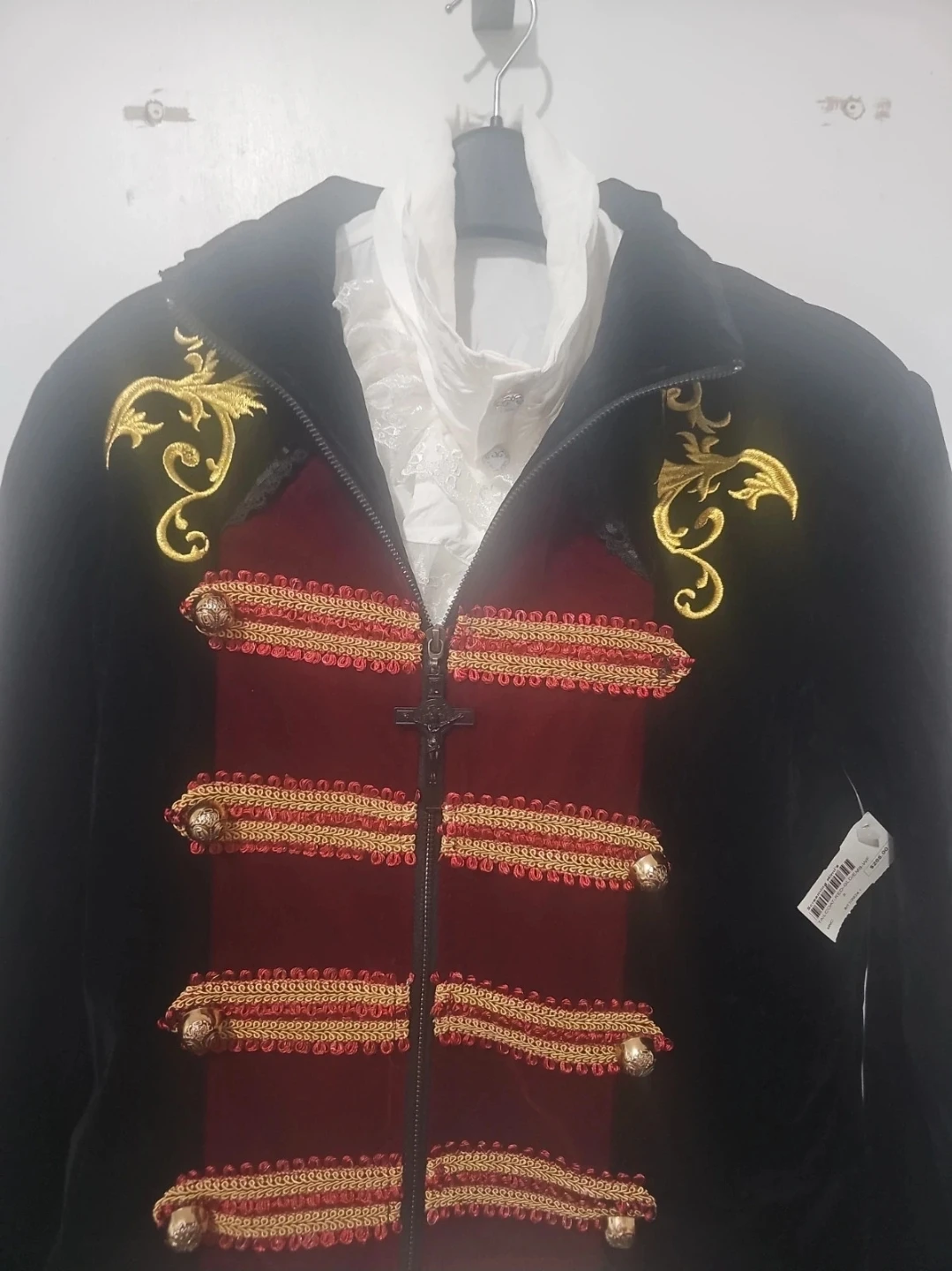 Screaming Mimi's Tail Coat Small Red and Gold - photo 4
