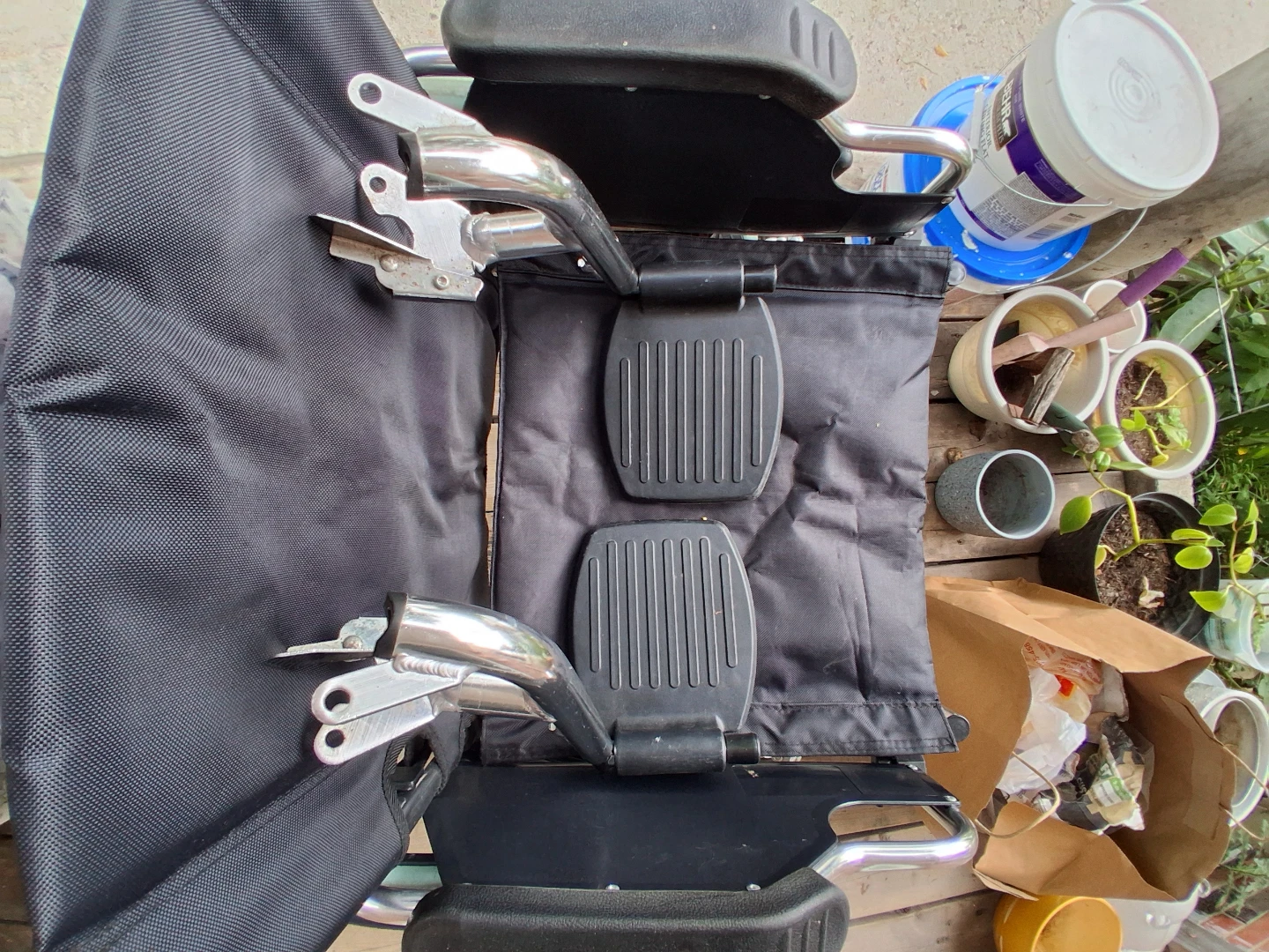 Black Folding Wheelchair - photo 4