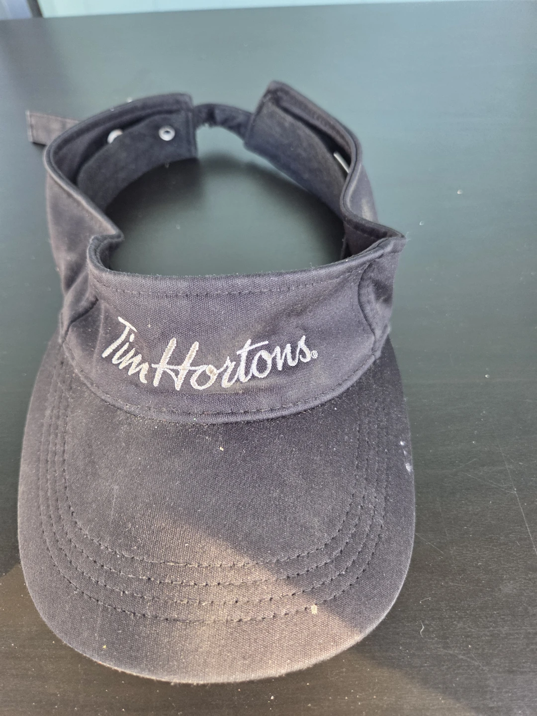 Tim Hortons Black Visor