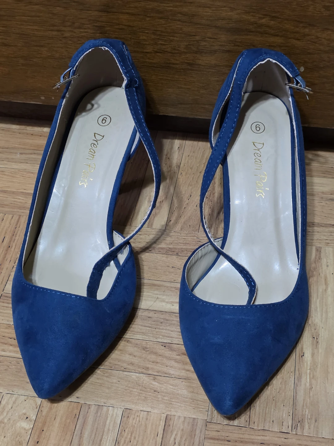 Dream Paris Blue Suede Pumps