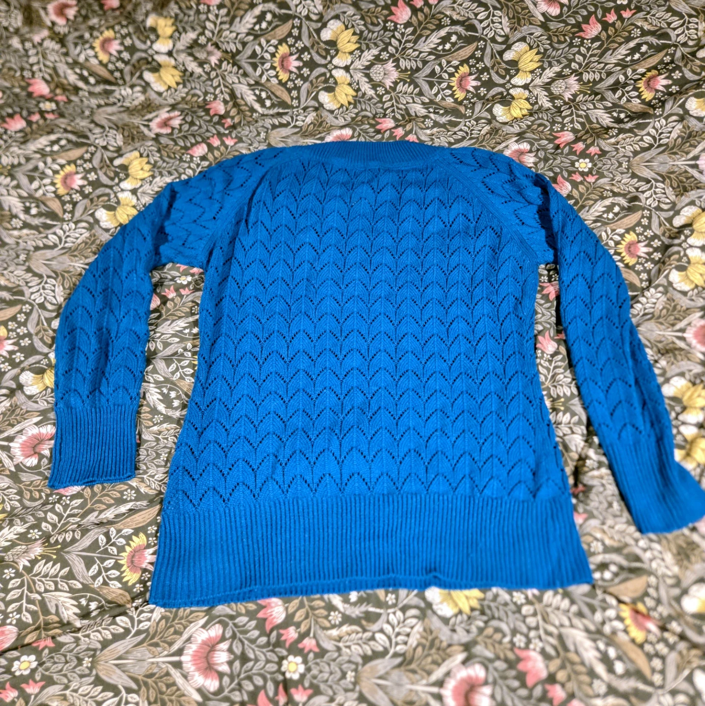 Warehouse One Blue Knit Sweater xxl - photo 3