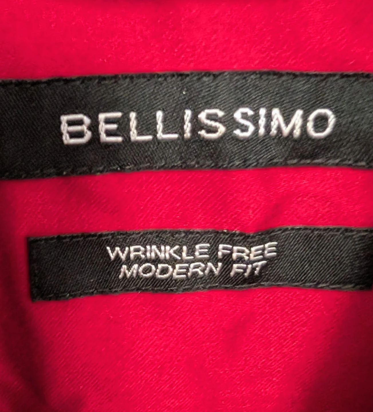 Bellissimo Red Wrinkle-Free Dress Shirt - Men's 15.5 , 34/35 - photo 3