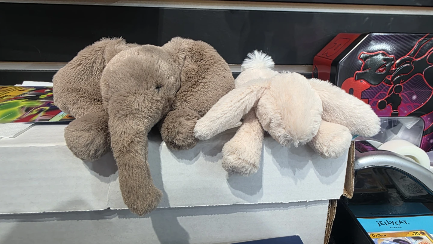 BNWT Jellycat smudge elephant/rabbit - photo 3