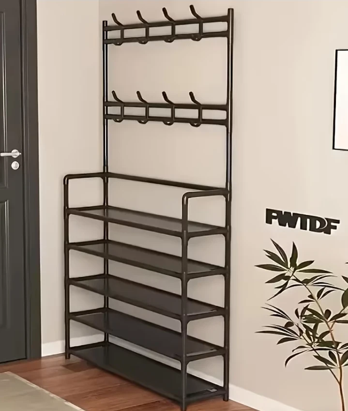 (BRAND NEW) 5-Layer Shoe Rack and Coat Stand - photo 2