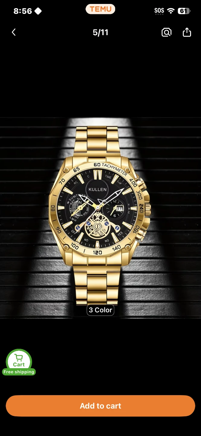 Men's Chronograph Watch - Silver - photo 2