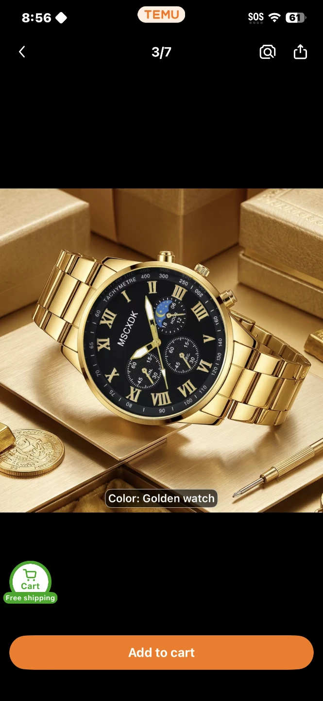 Men's Chronograph Watch - Silver - photo 3