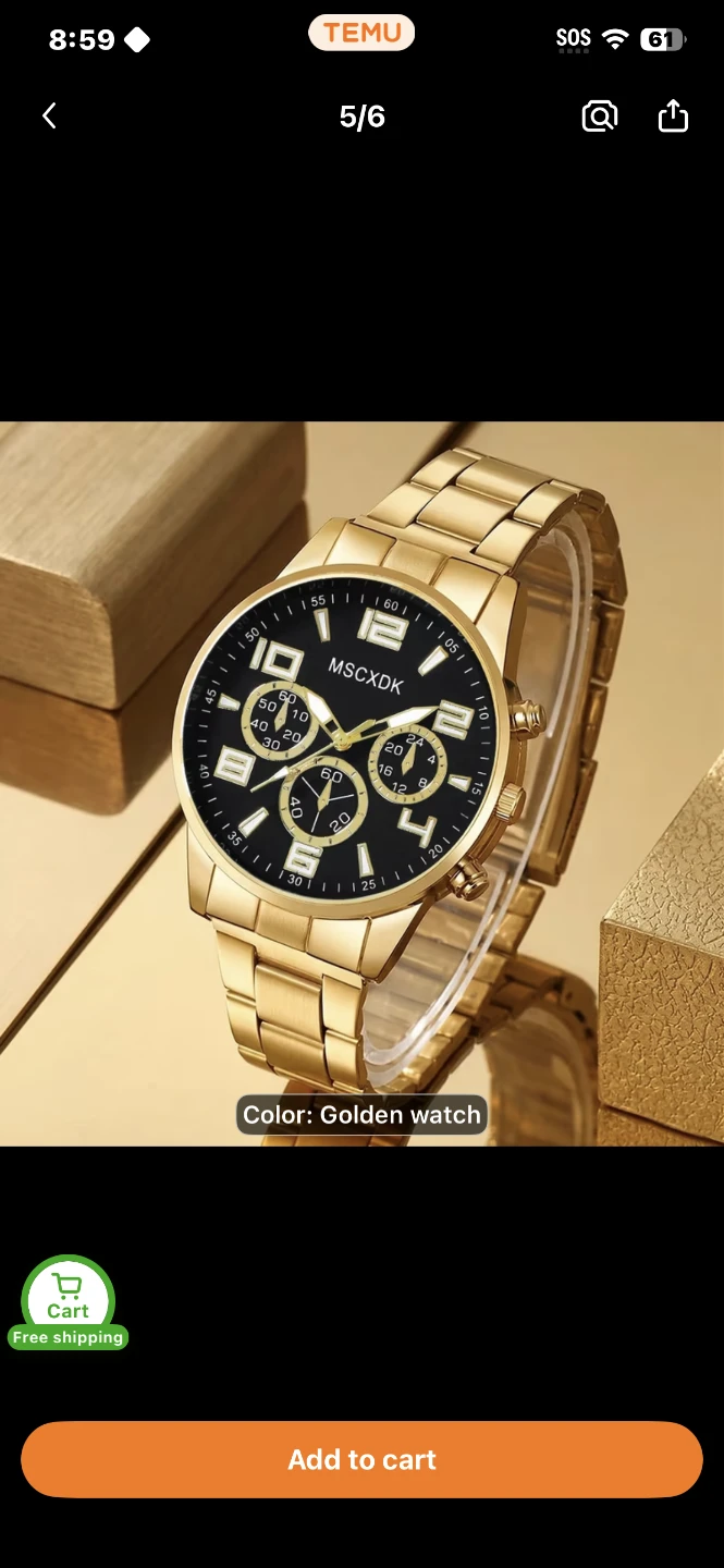 Men's Chronograph Watch - Silver - photo 4