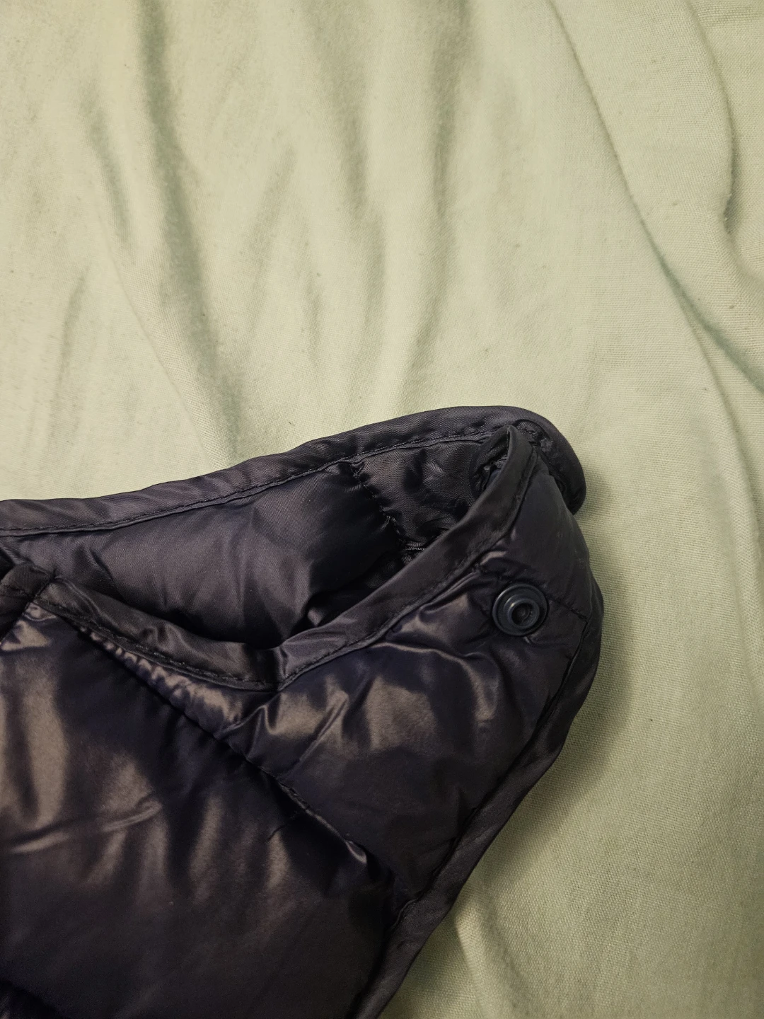 Quilted Puffer Snowsuit and Vest Set - Navy and Coral - photo 5