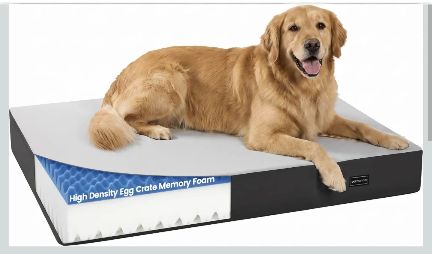 2XL Dog Bed with Egg Crate Memory Foam