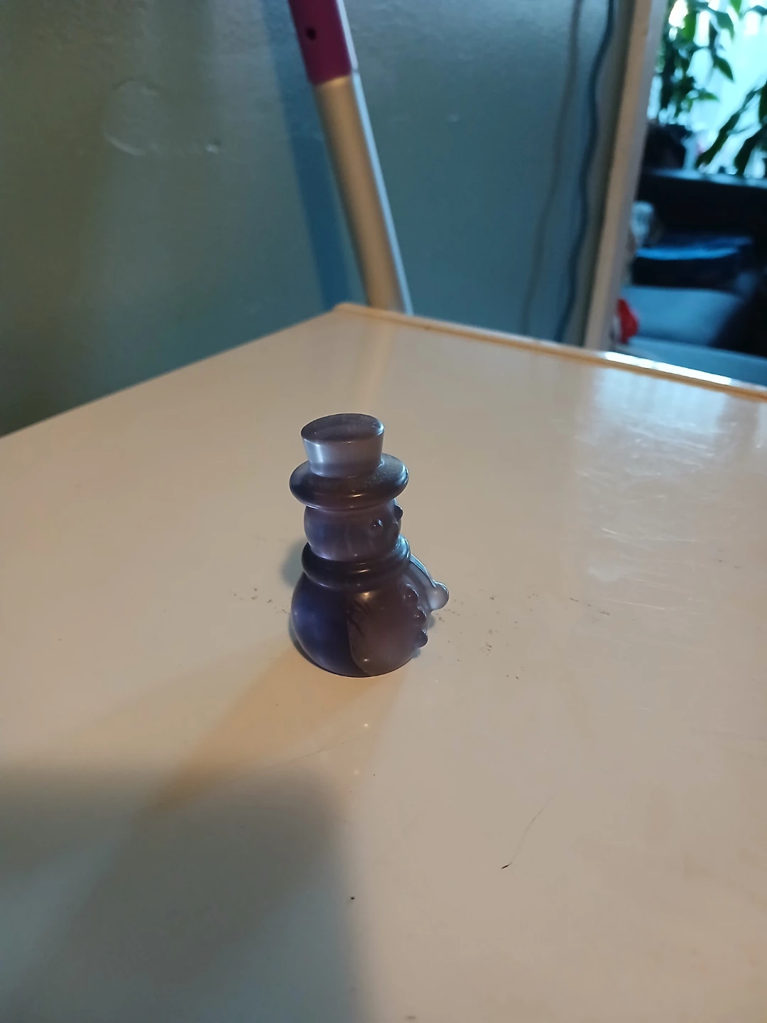 Purple Fluorite Snowman Figurine - photo 2