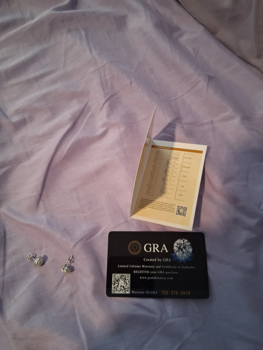 GRA Moissanite Stud Earrings - photo 4