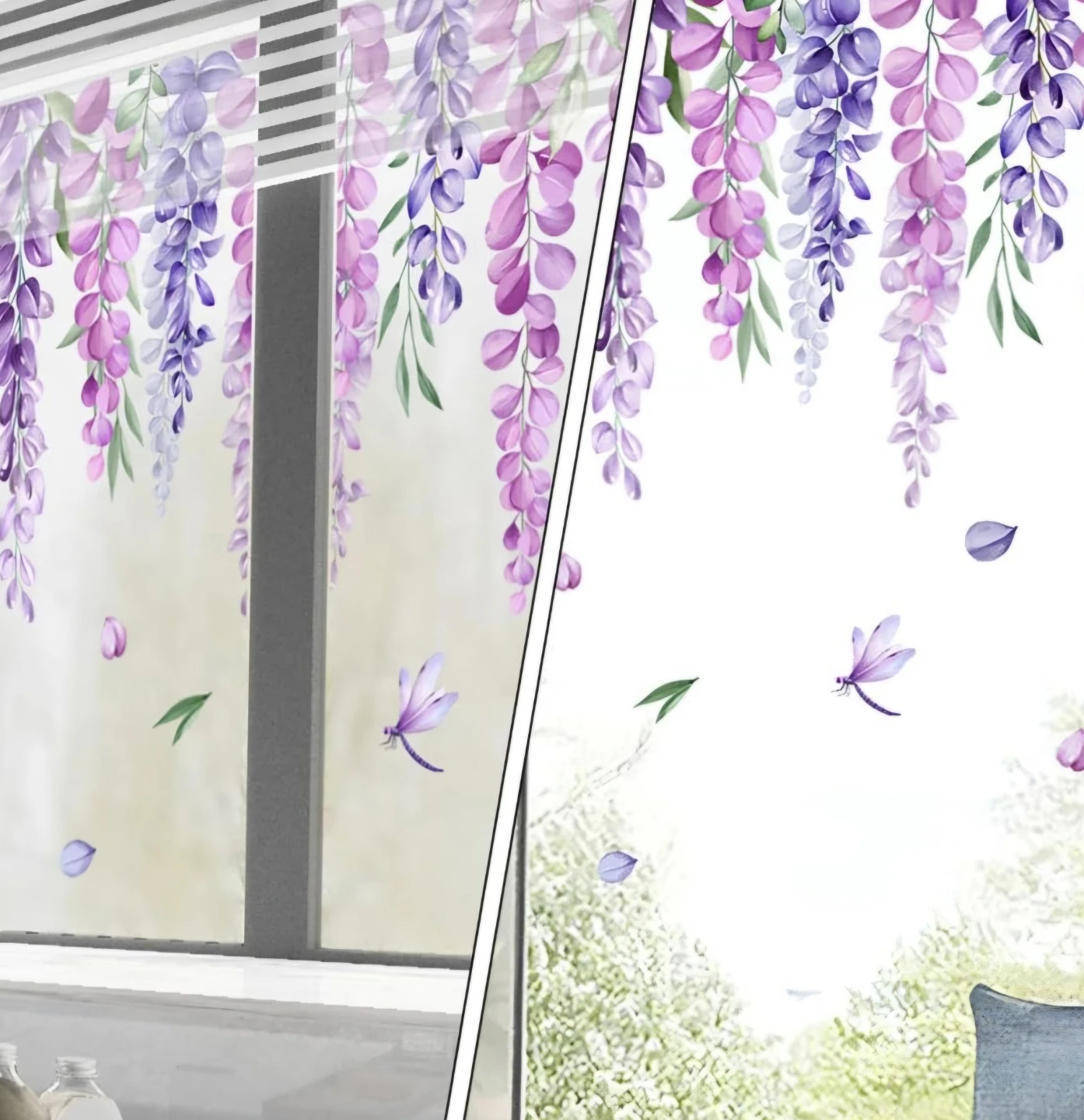 Wisteria Floral Wall Art Peel & Stick Decal - photo 2
