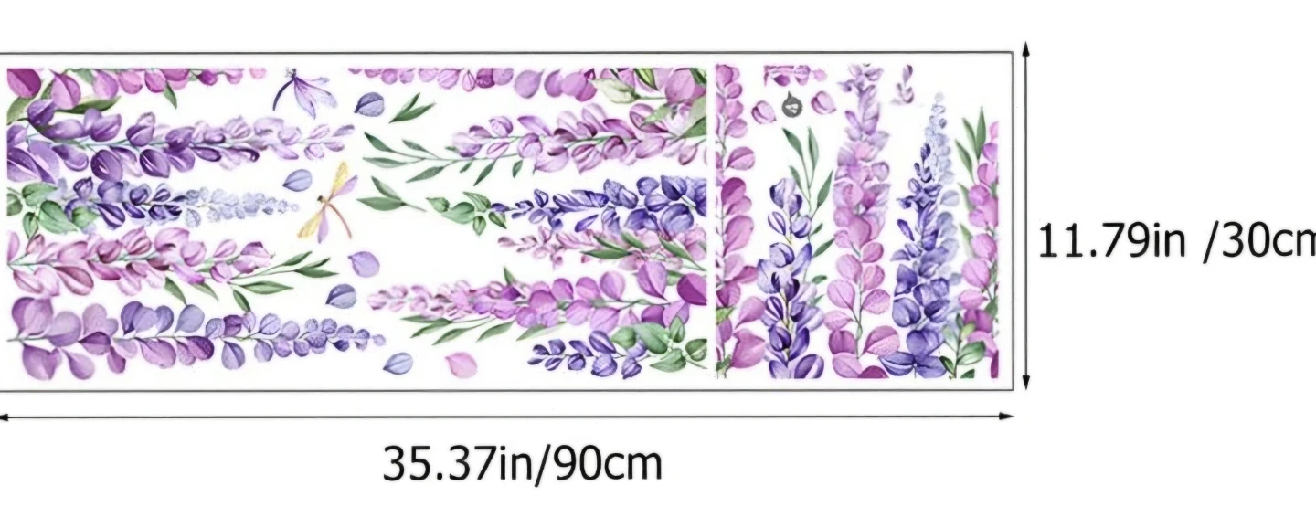 Wisteria Floral Wall Art Peel & Stick Decal - photo 3