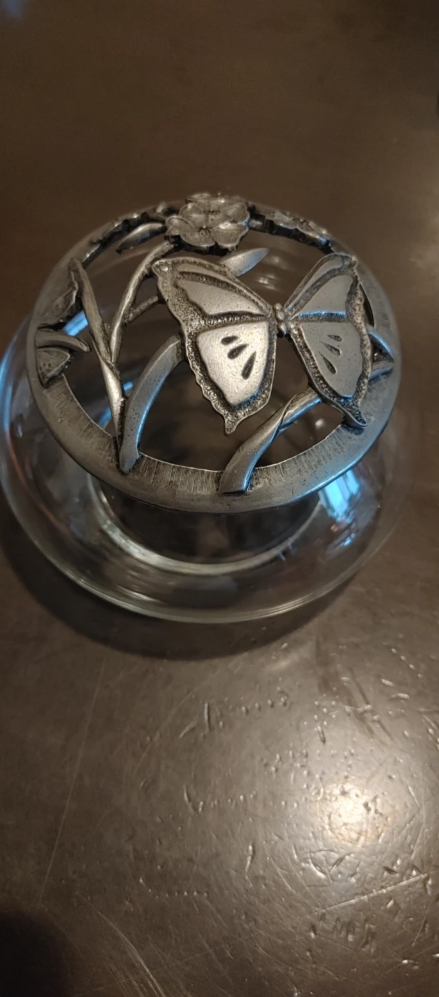 Glass Jar with Butterfly Lid
