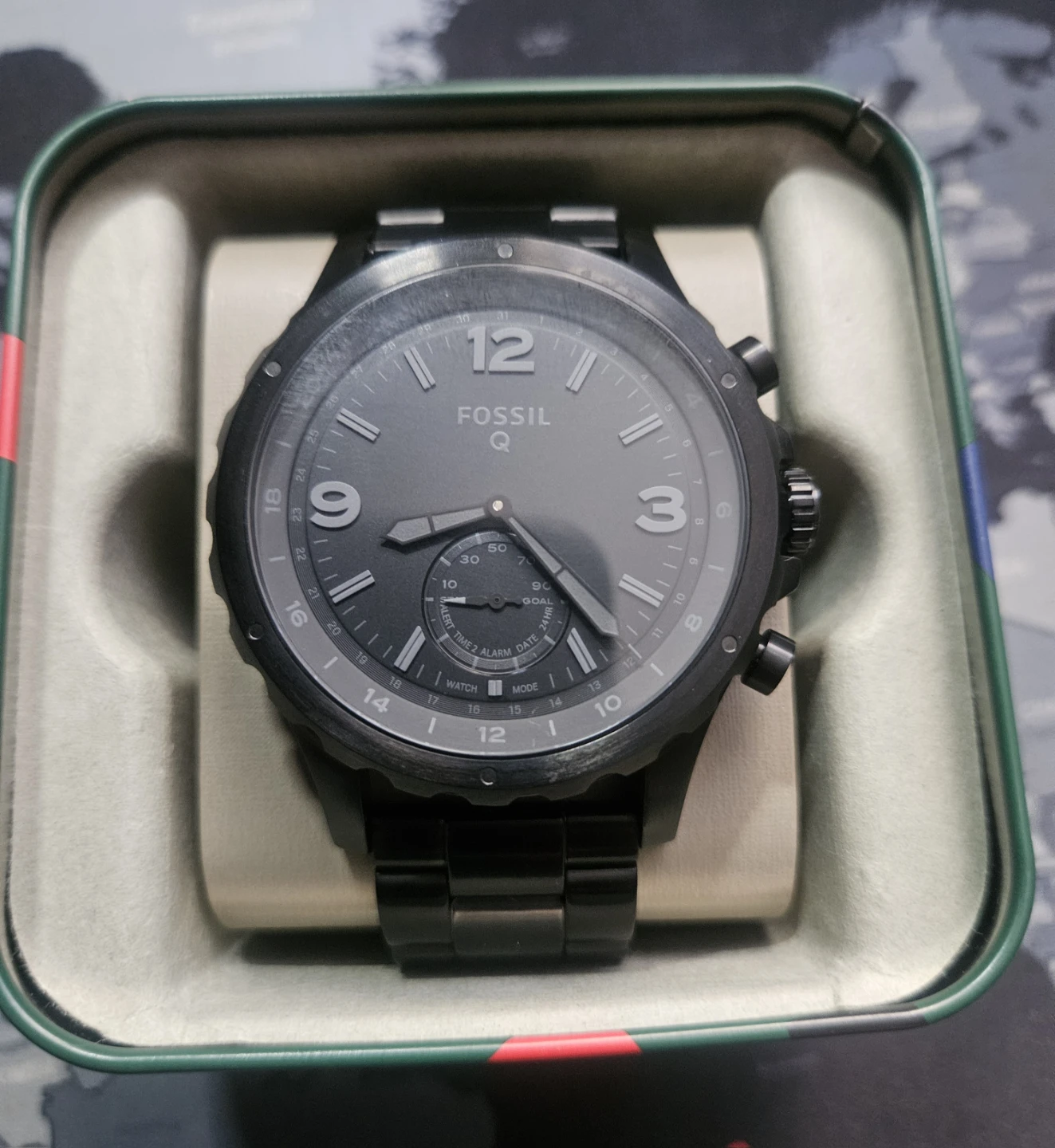 Fossil Q FTW1115 Nate Stainless Steel Hybrid Smartwatch