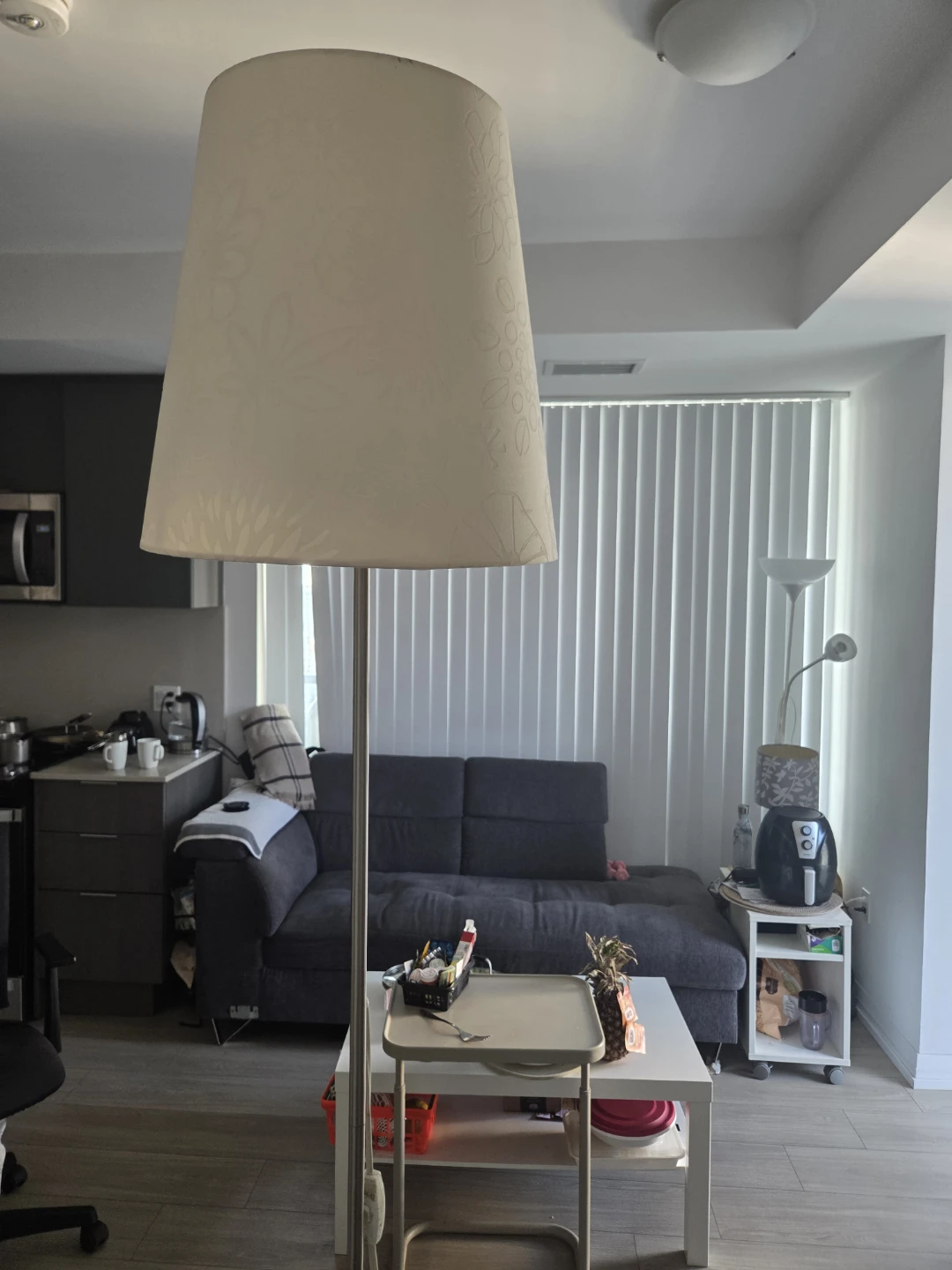 Floor Lamp with Floral Shade - photo 5