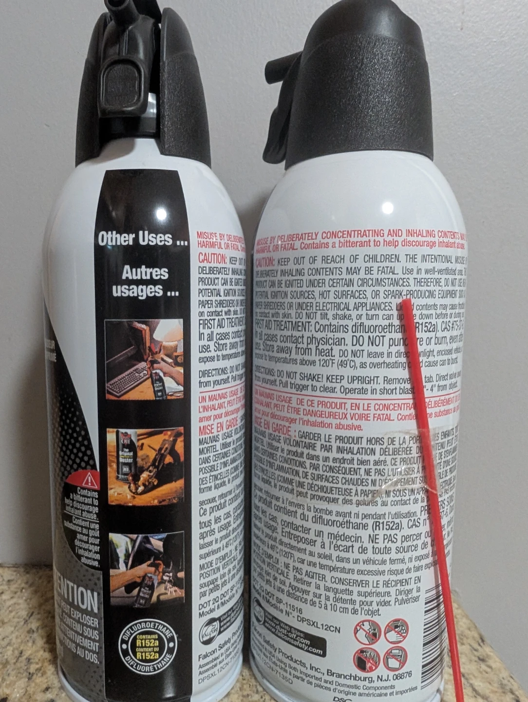Falcon Dust-Off Professional XL Compressed Gas Duster 2 Pack - photo 2