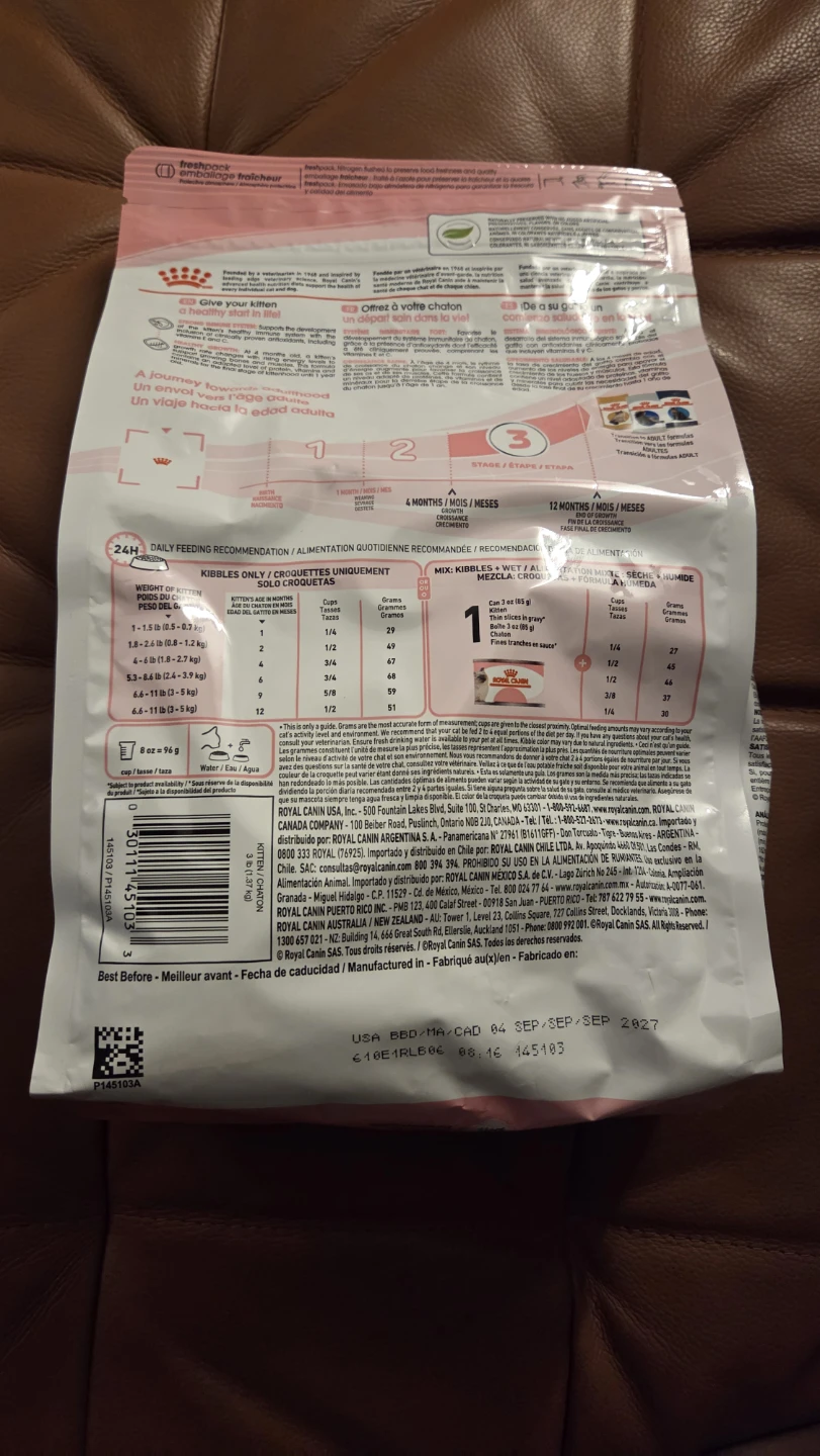 Royal Canin Kitten Cat Food 3 lb - photo 2
