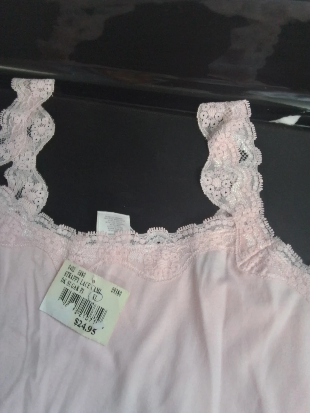 Roots Strappy Lace Cami XL Pink - photo 3