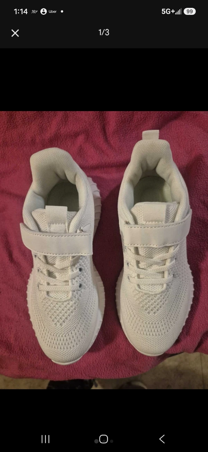 White Athletic Shoes size 6 - photo 2