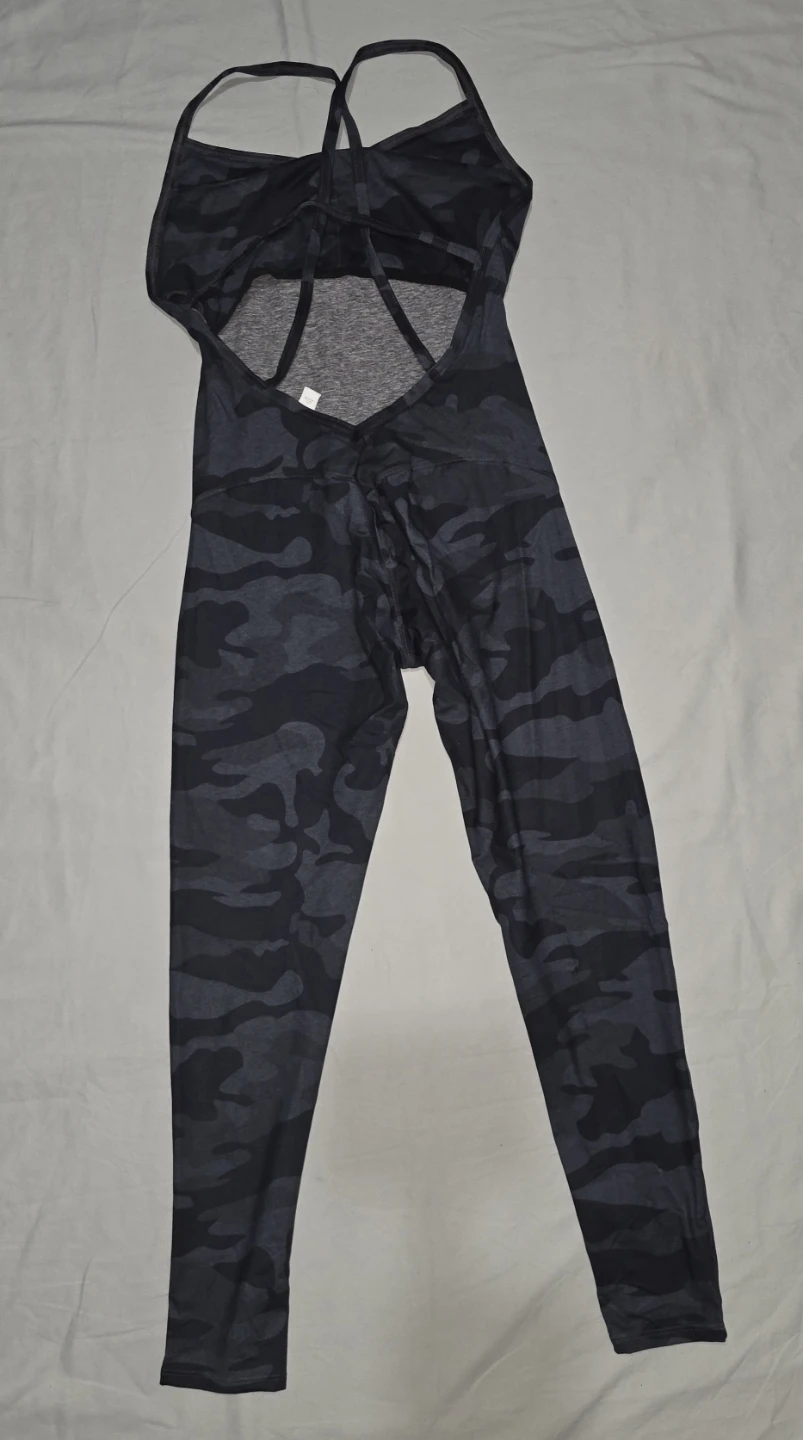 Camo Jumpsuit with FREE over the Shoulder Sports Bra Size Large - photo 2