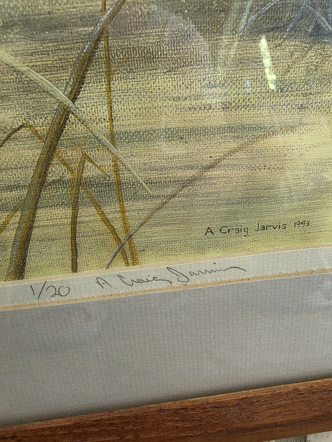 A. Craig Jarvis 1/30 Signed print watercolor - photo 3