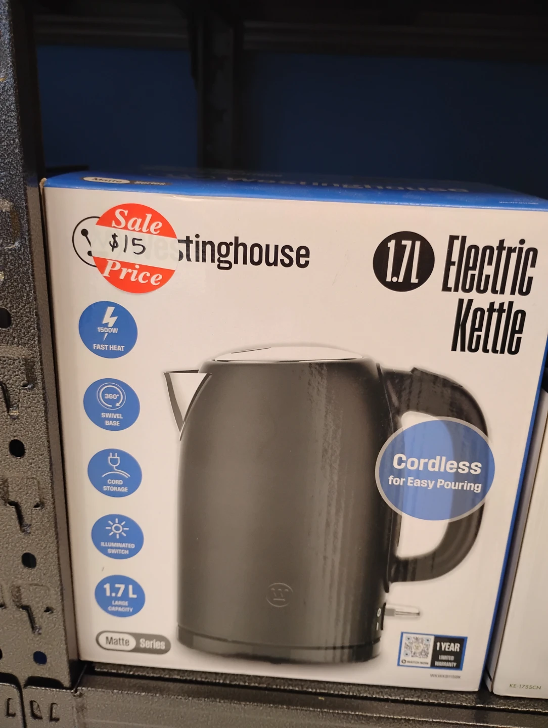 Westinghouse 1.7L Electric Kettle - Matte Series
