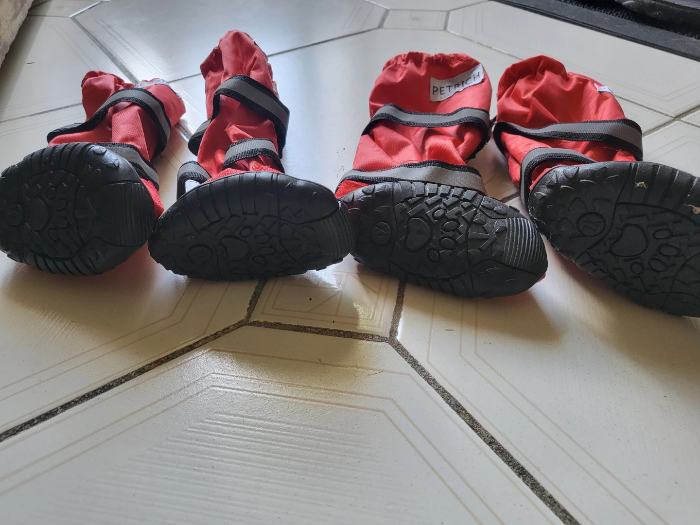 Petrich red dog boots (set of 4) - photo 2