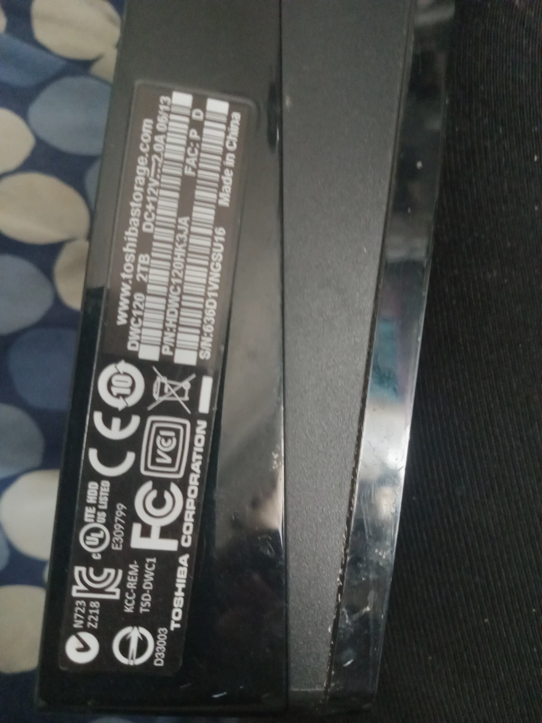 Toshiba 2TB External Hard Drive