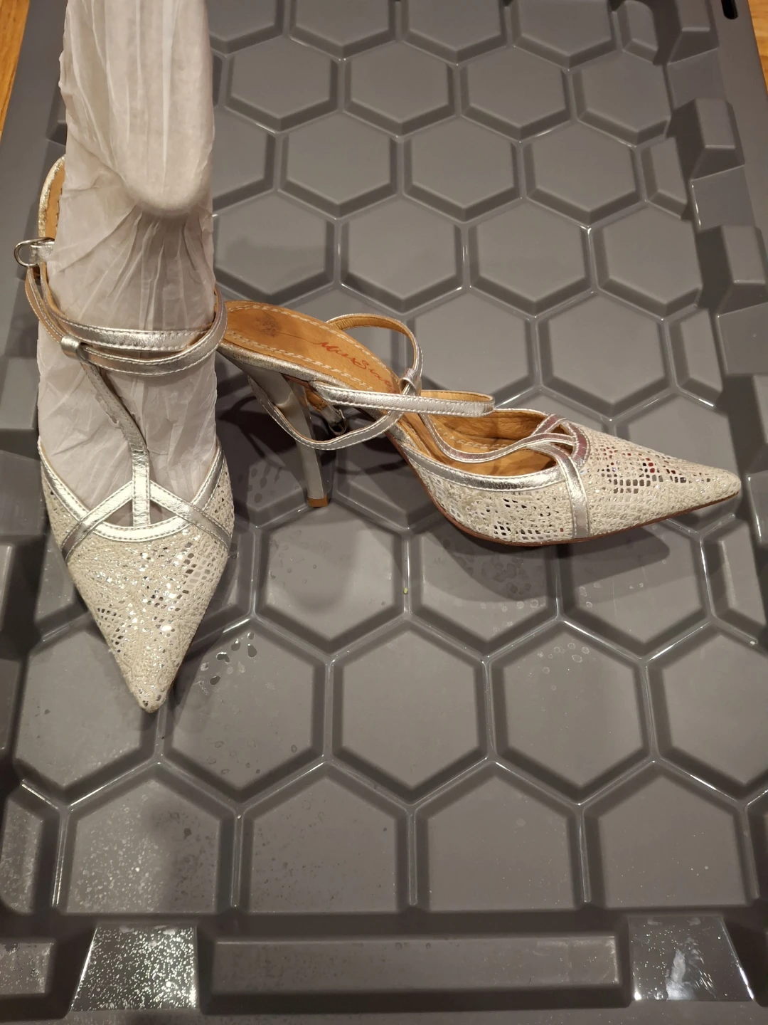 Miss Sixty Silver Sparkly Heels - photo 5
