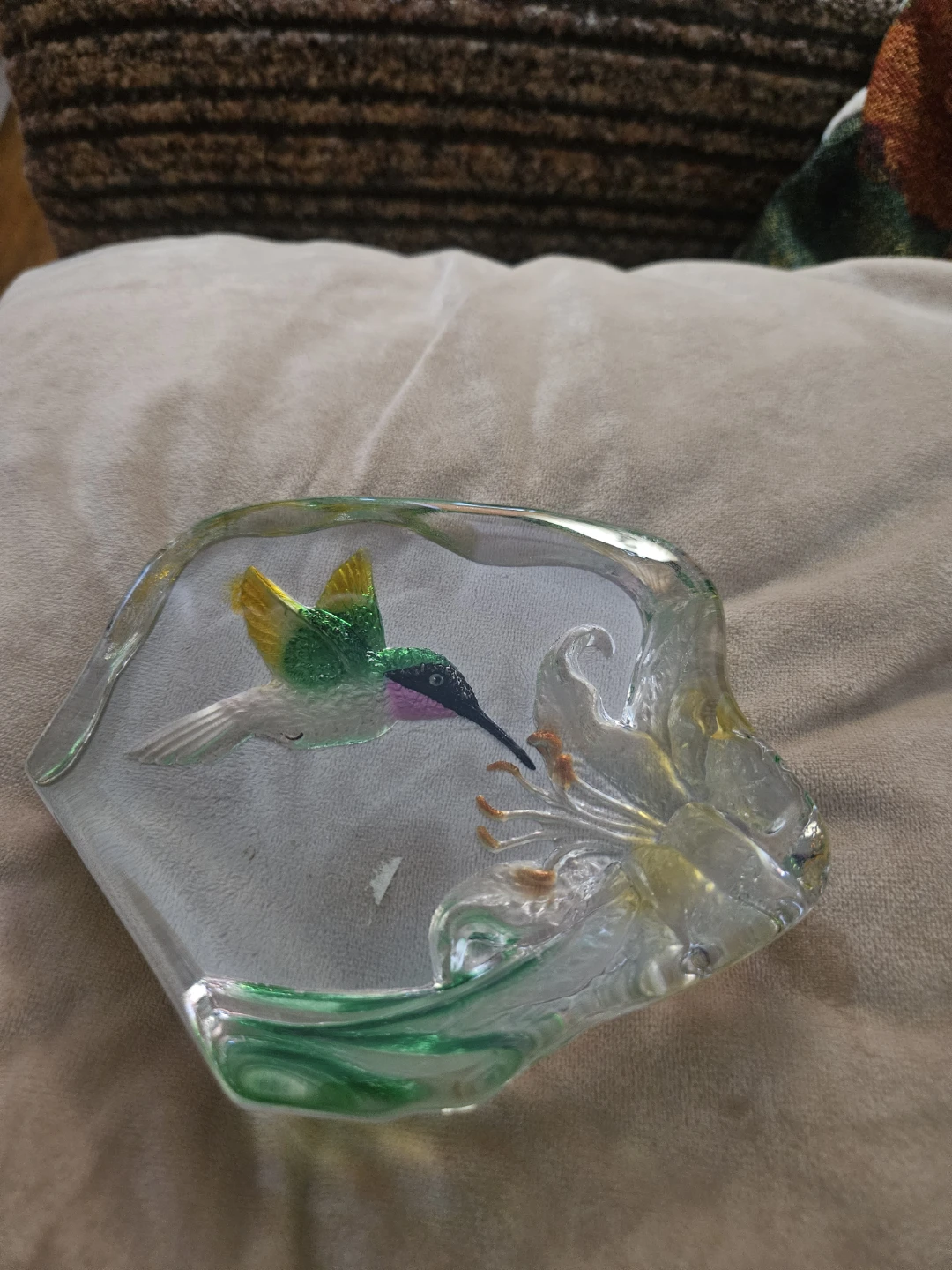 Glass Hummingbird  Paperweight - photo 2