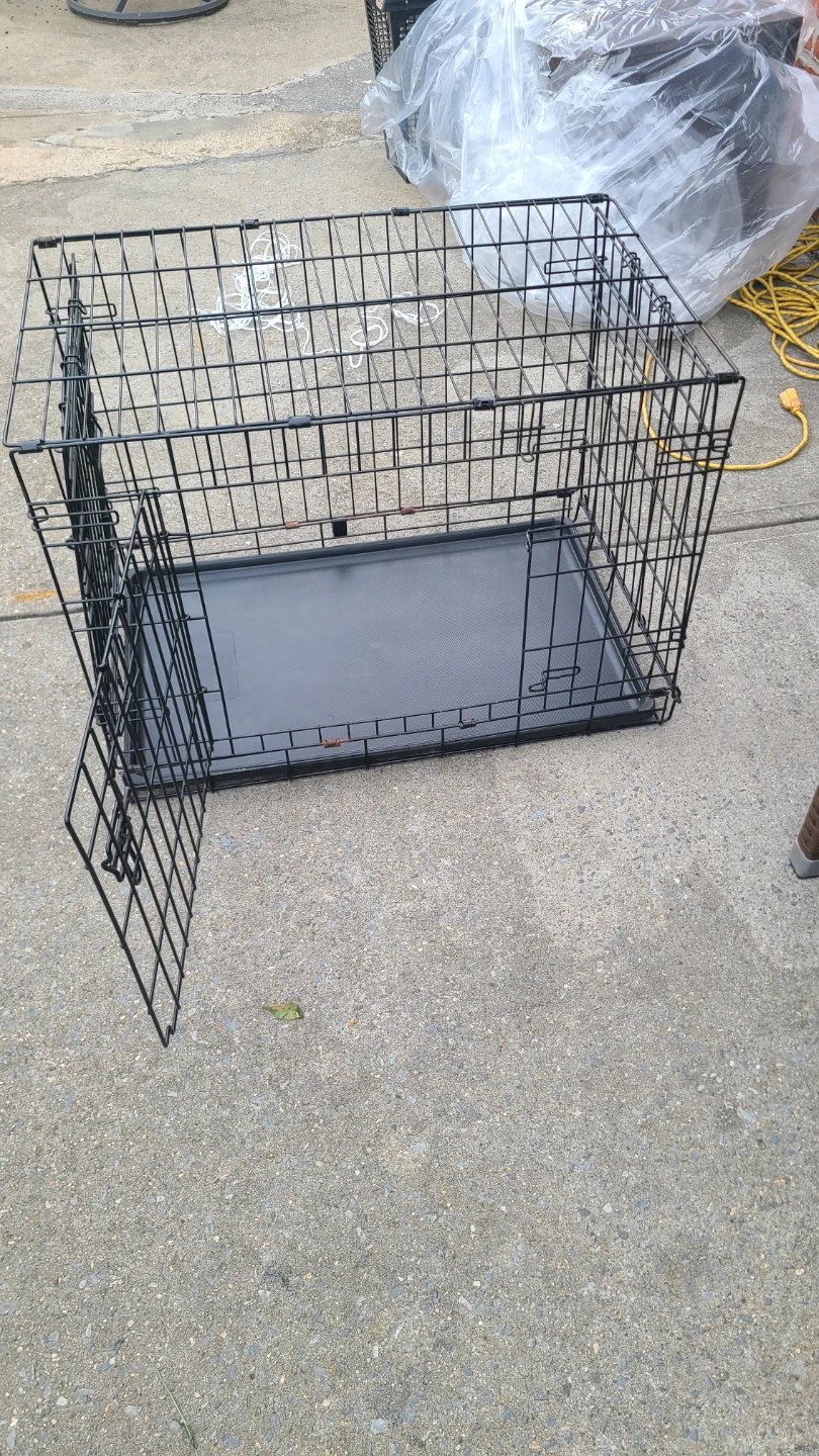 Wire Dog Crate with Tray - photo 2