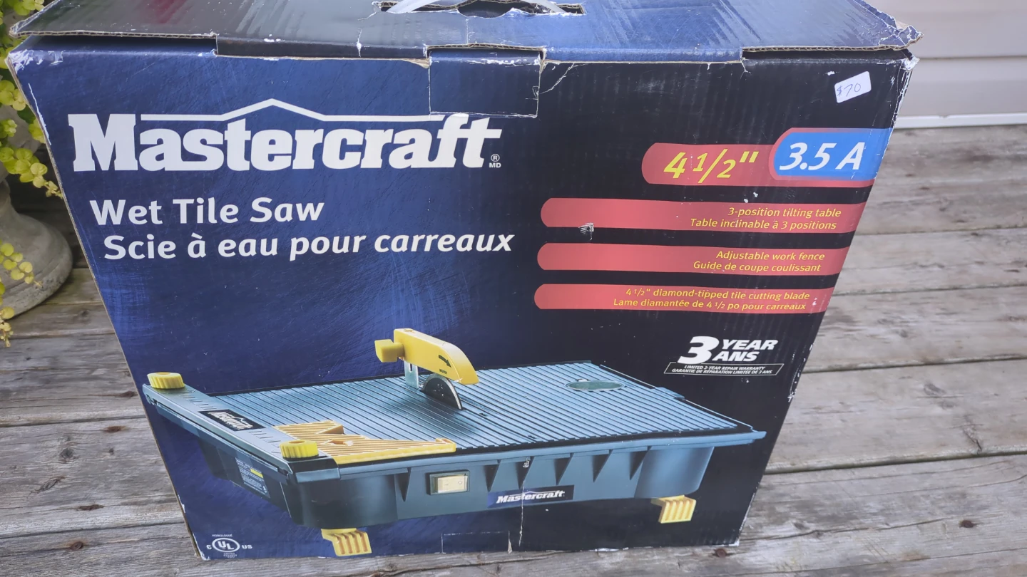 Mastercraft Wet Tile Saw 4 1/2"