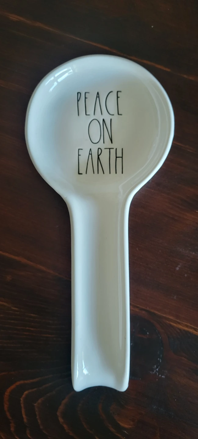 Rae Dunn "Peace on Earth" Spoon Rest