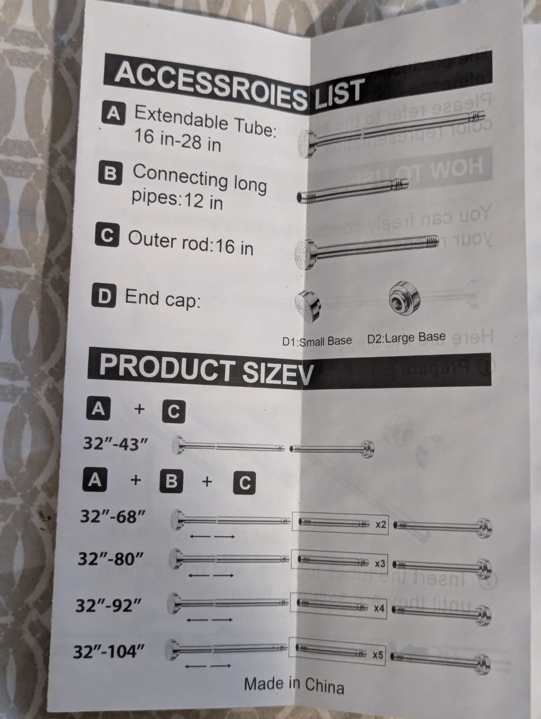 NIB Ausemku Tension Shower Curtain Rod! 🚿 - photo 2