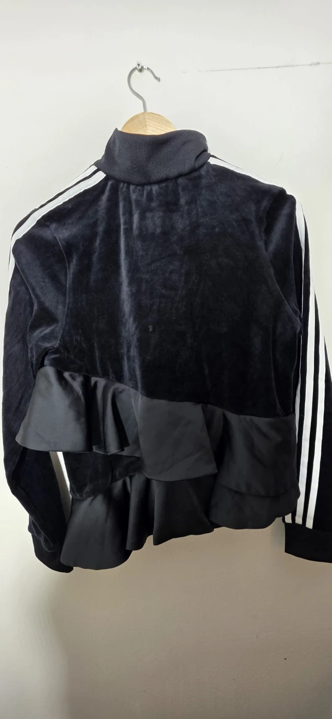 Adidas Velour Track Jacket with Ruffles - photo 3