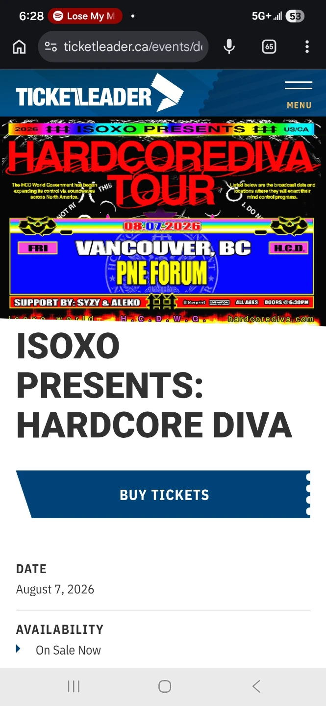 ISOXO @ PNE TOMORROW
