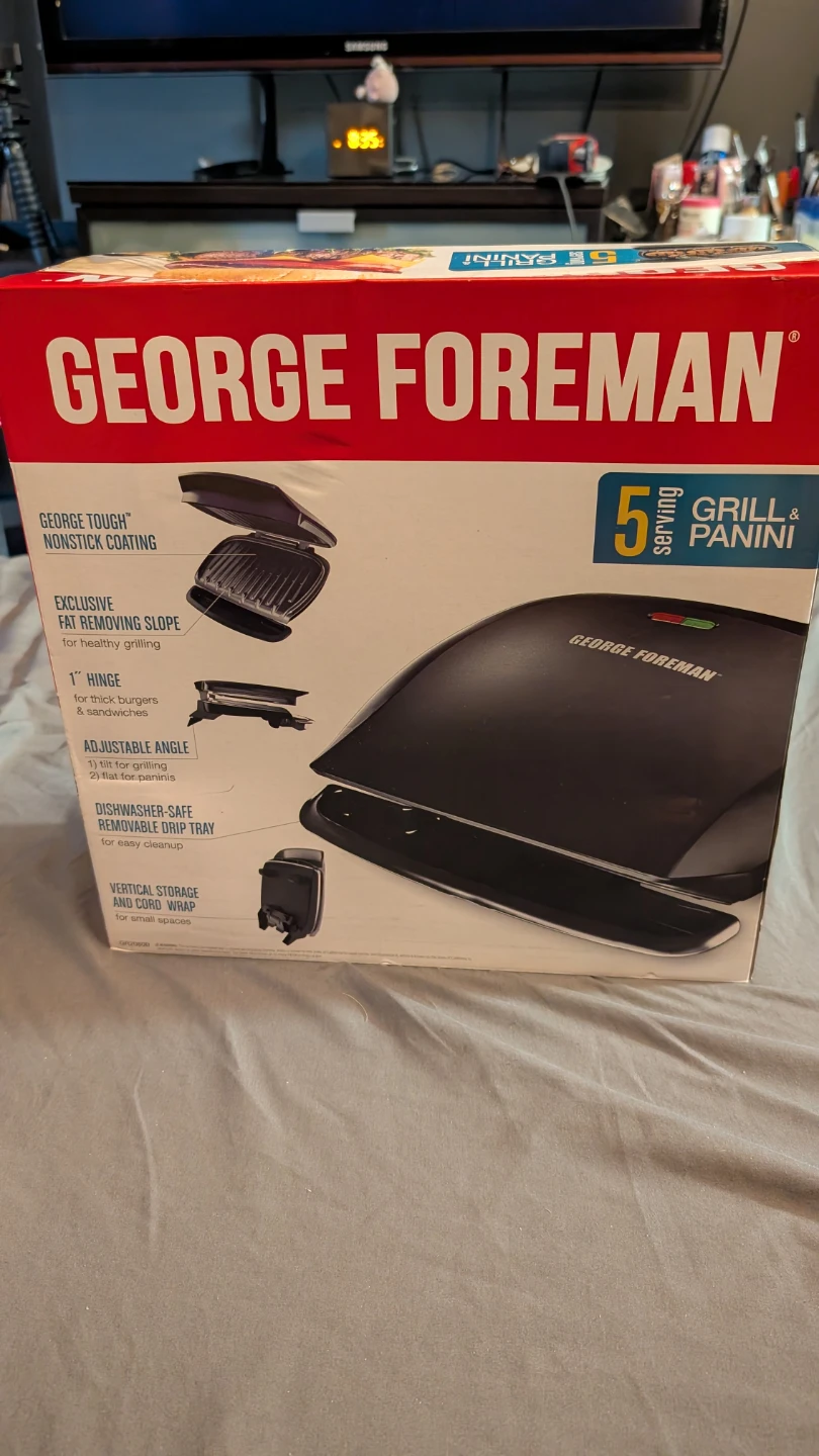 George Foreman 5-Serving Grill & Panini Press