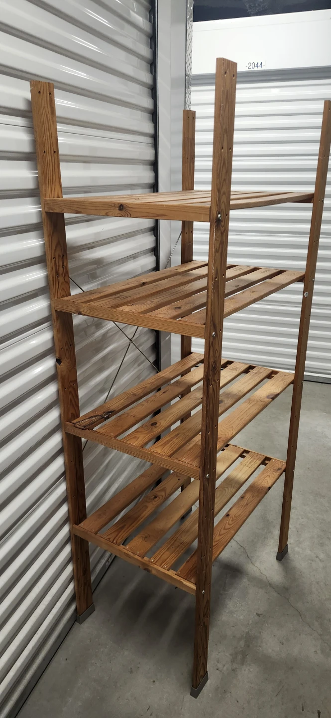 Wooden Shelf Unit 30*19.5*67"WDH - photo 2