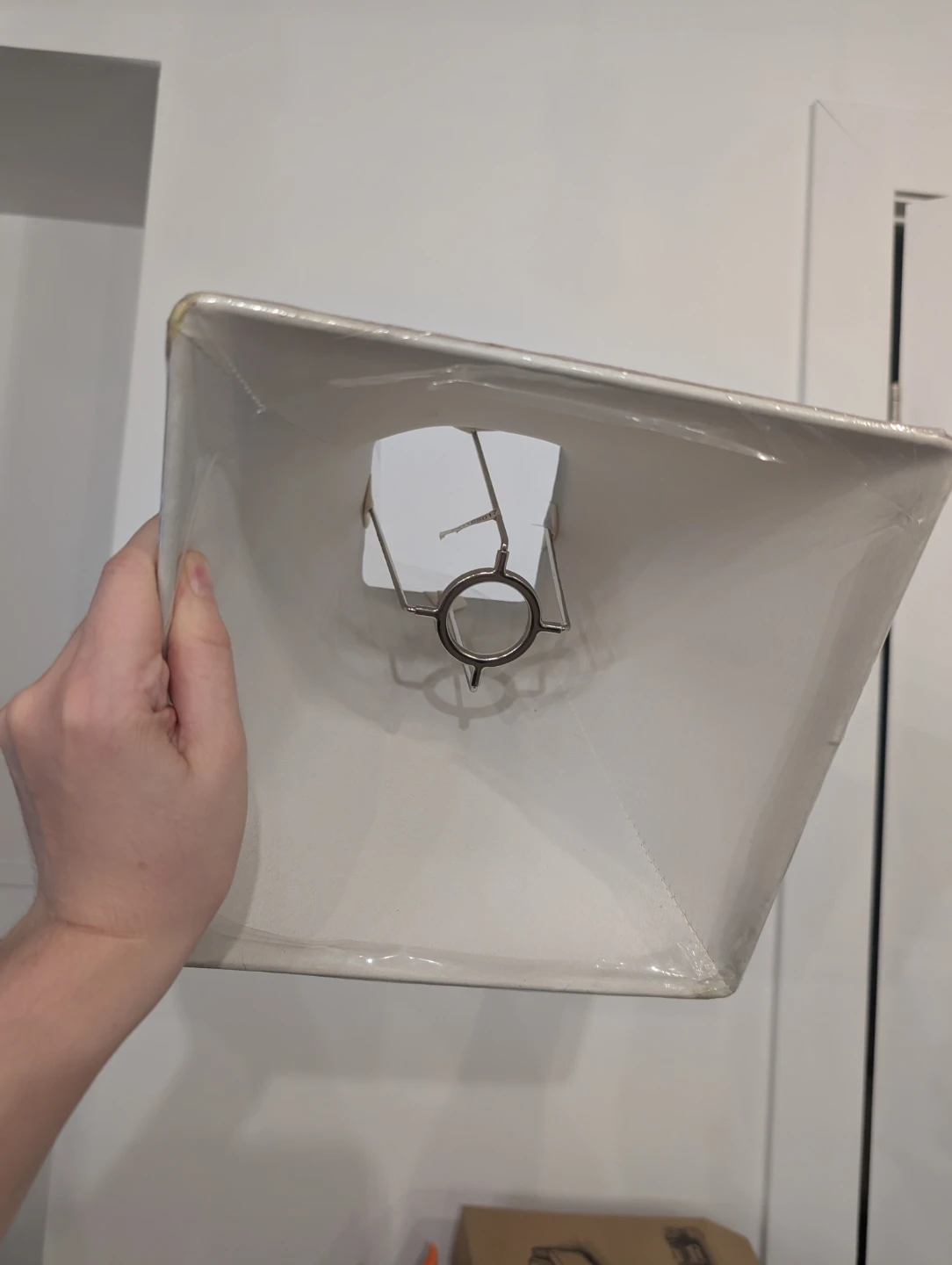 Small Square Lamp Shade, Beige (Hometrends) - photo 3