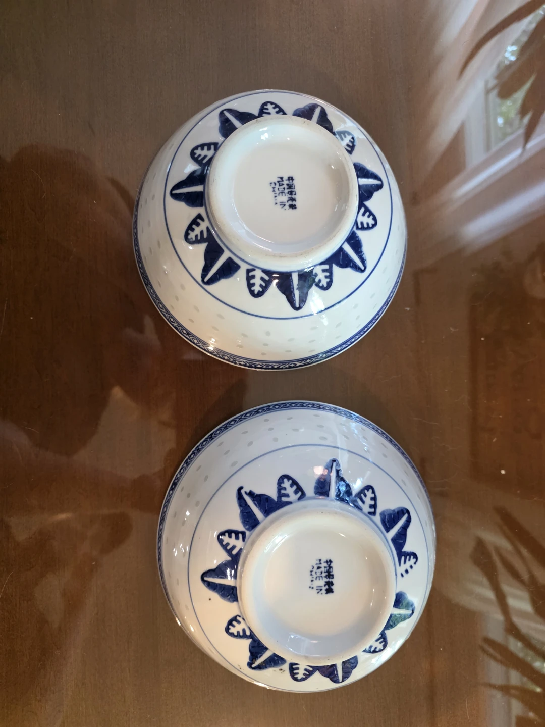Set of 2 Blue and White Dragon Rice Bowls - photo 2