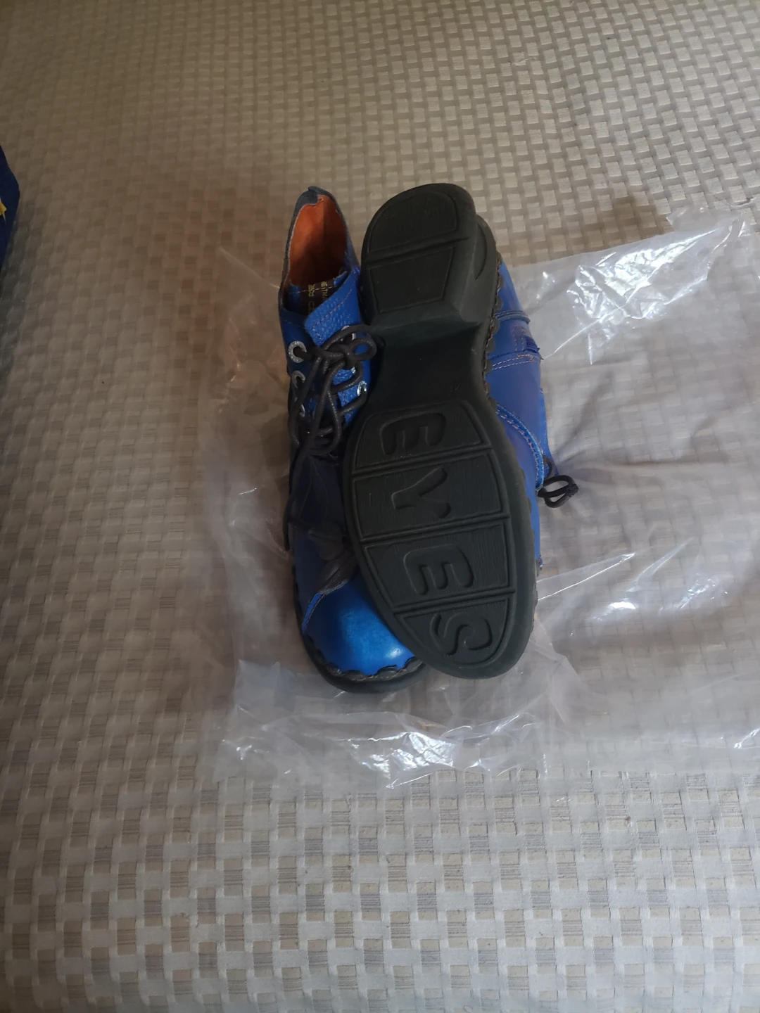 TMA Blue Leather Ankle Boots - photo 3
