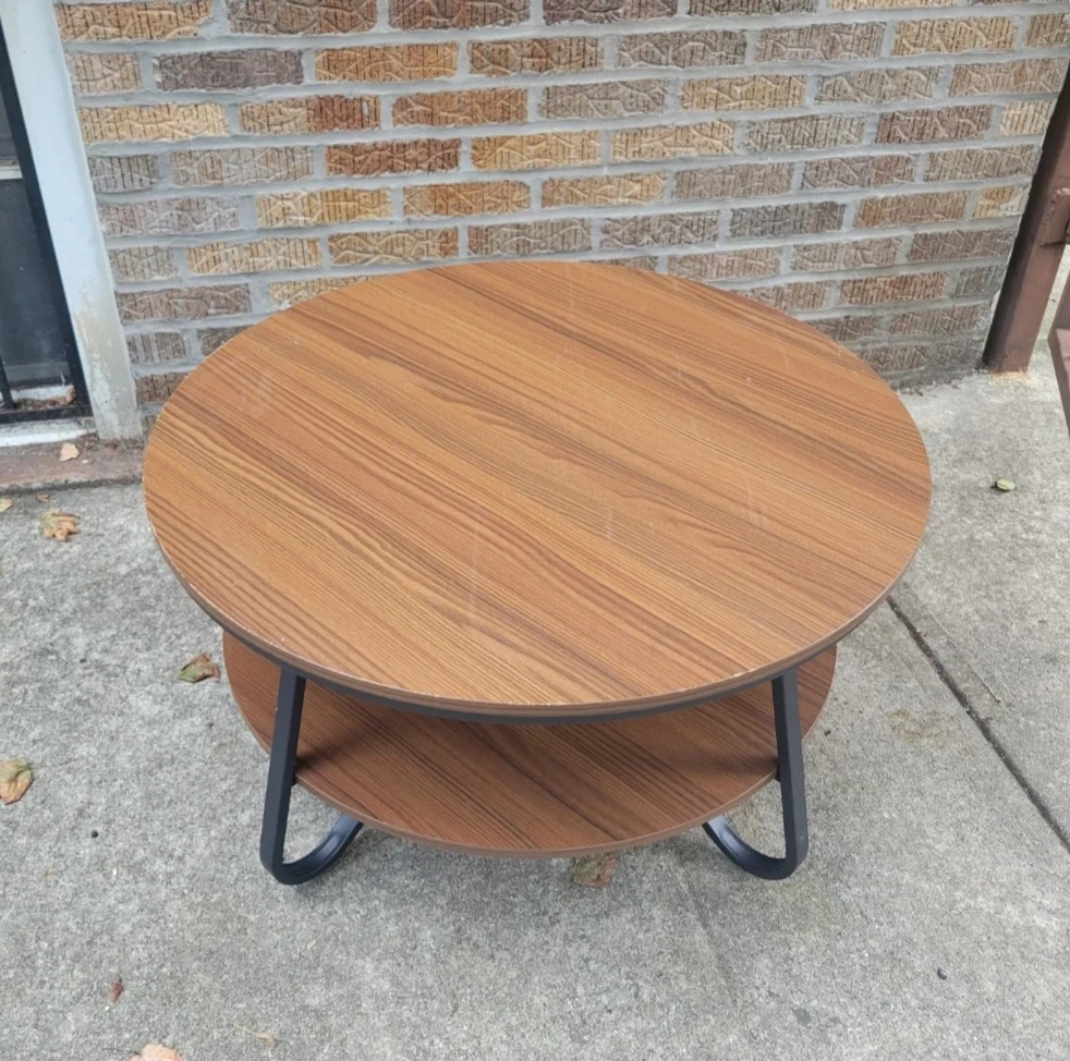 Round Coffee Table with Two Tiers - photo 3