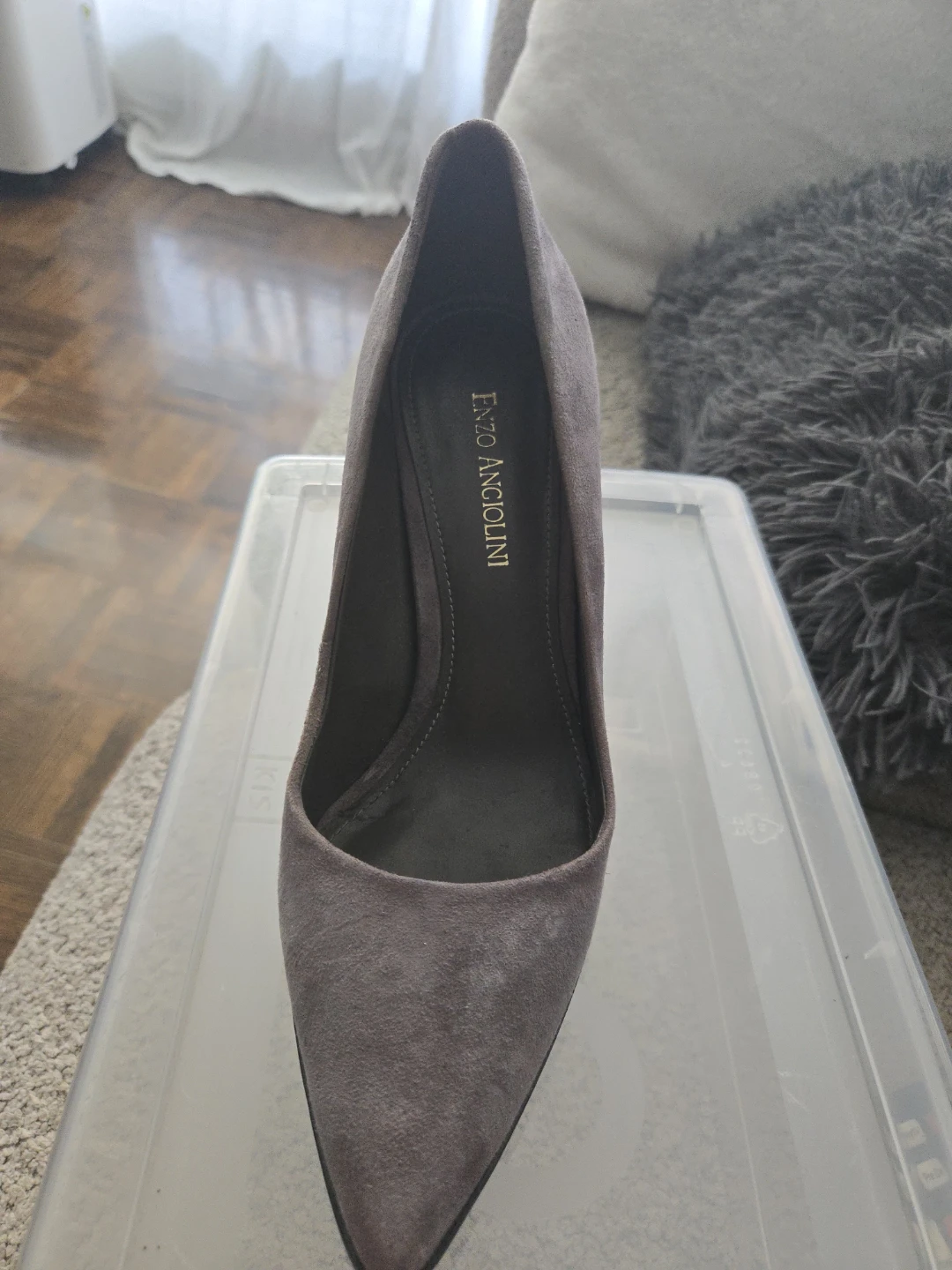 Enzo Angiolini Grey Suede Pumps - Size 8M - photo 2