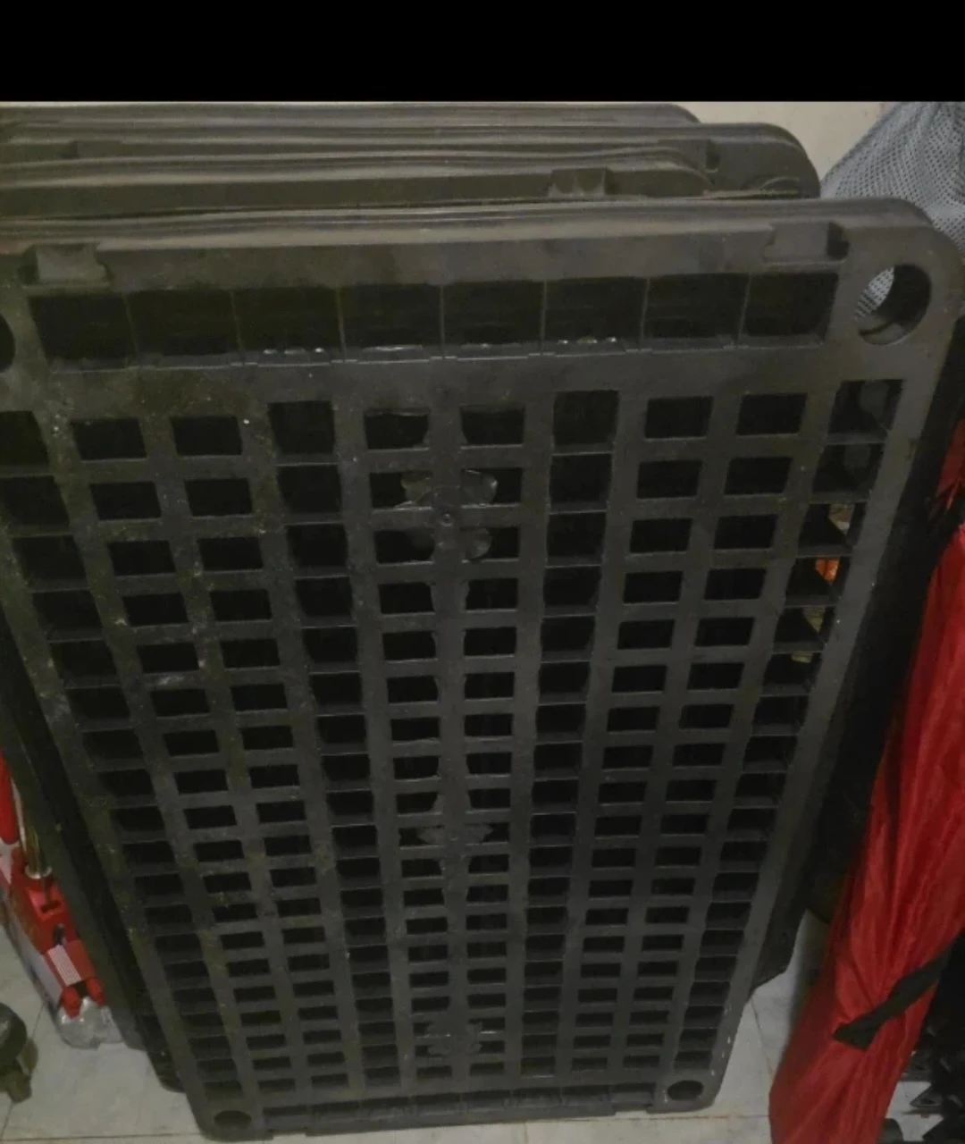 Black 5-Tier Plastic Shelving Unit moving sale - photo 2