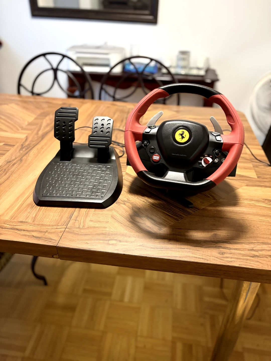 THRUSTMASTER FERRARI 458 SPIDER RACING WHEEL + PEDALS - photo 3