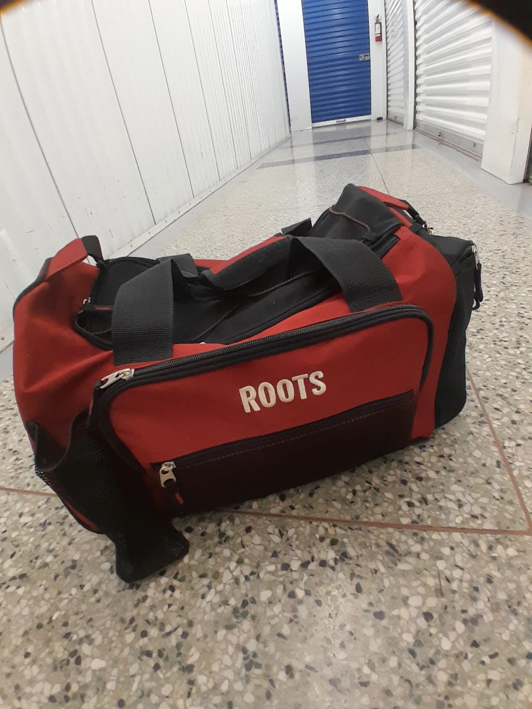 Roots Red & Black Duffle Gym  Bag College Style