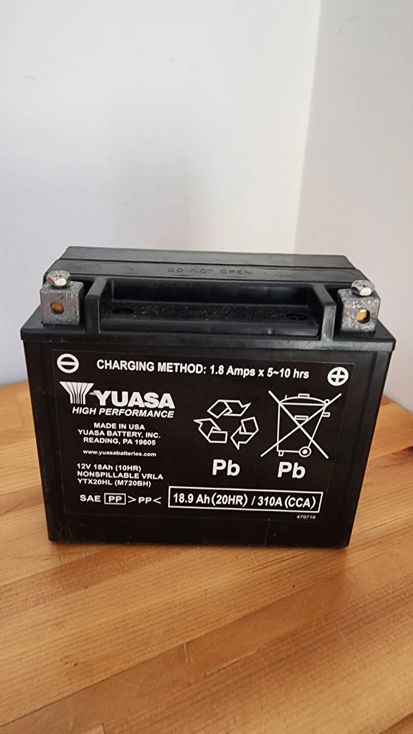 Yuasa High Performance Motorcycle Battery YTX20HL M720BHI