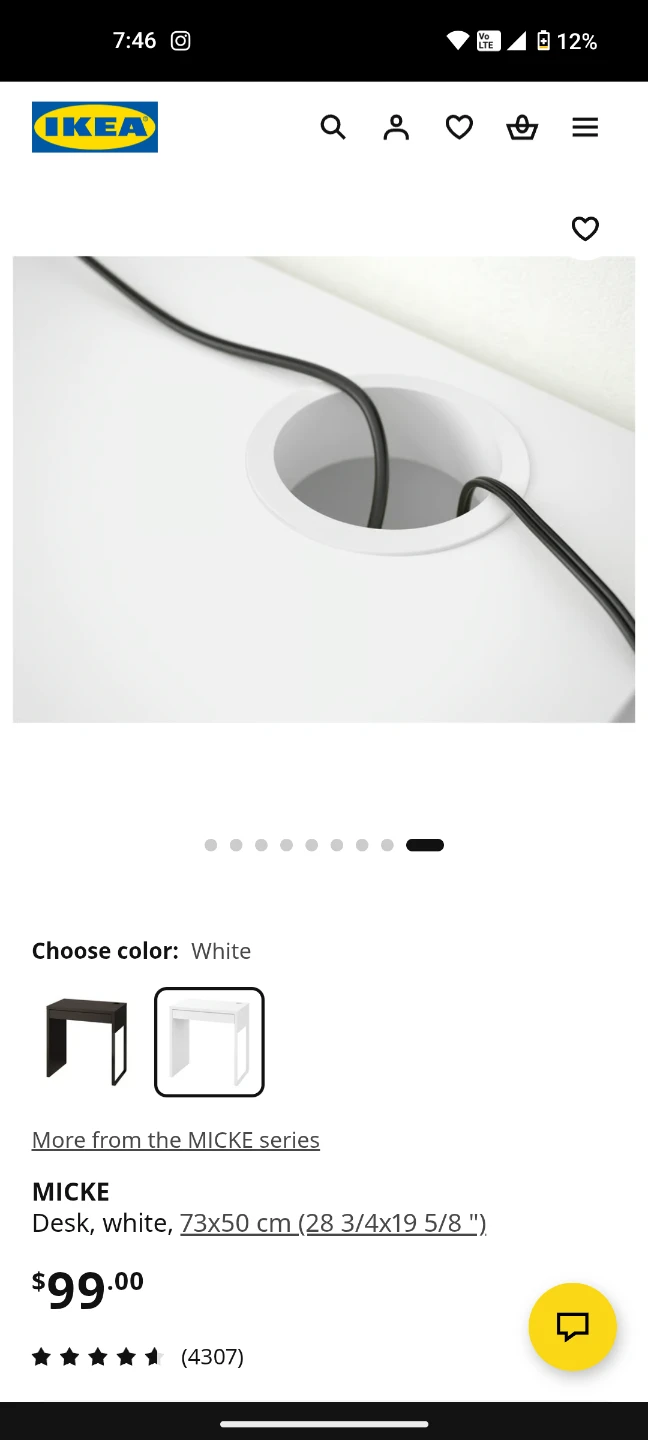 IKEA MICKE Desk - White - photo 4