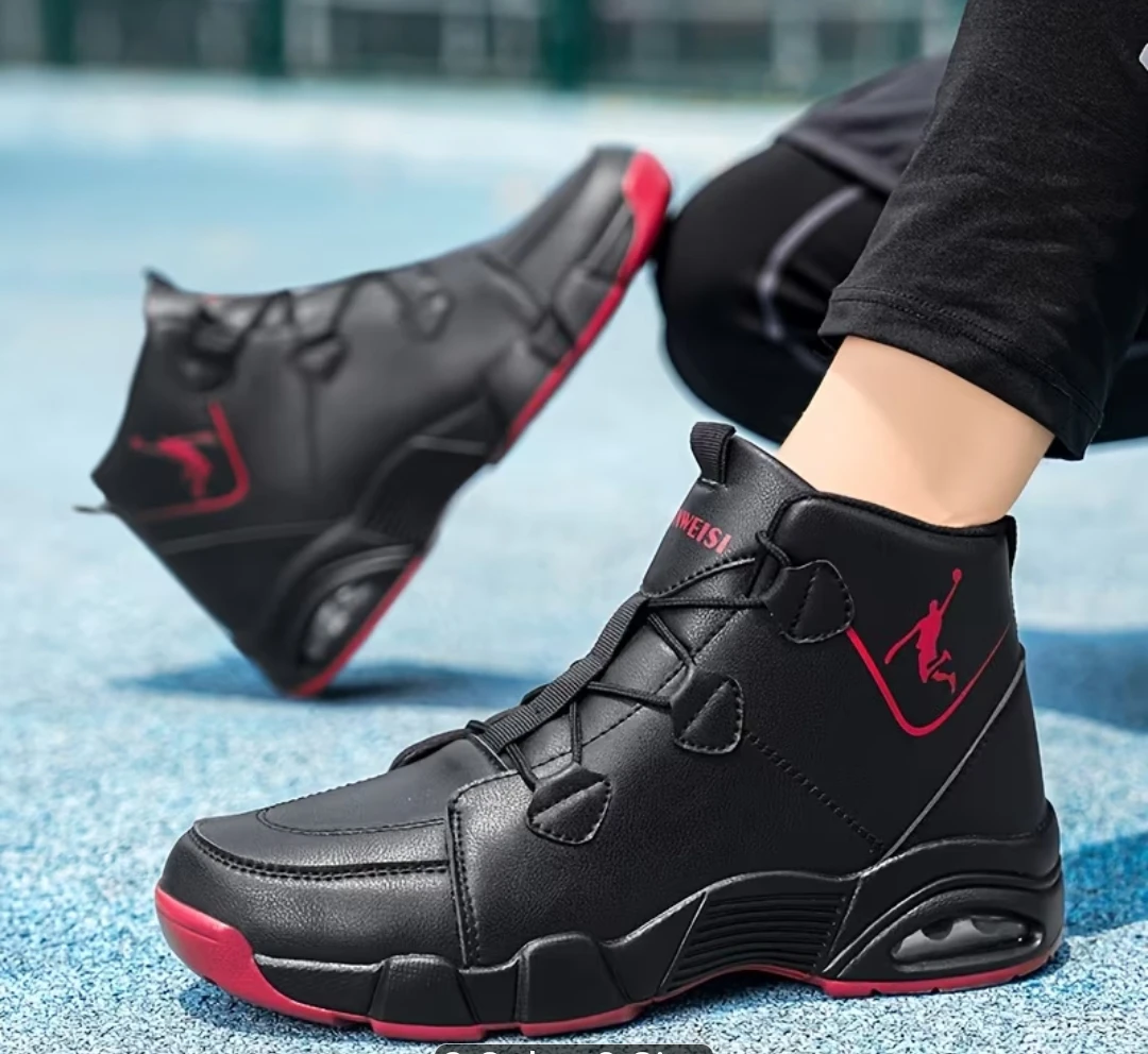 Black WANWEISI High-Top Basketball Shoes - photo 4